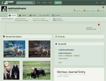 Tablet Screenshot of cadmiumdreams.deviantart.com