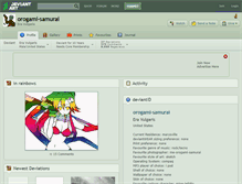 Tablet Screenshot of orogami-samurai.deviantart.com