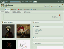 Tablet Screenshot of mithatgokce.deviantart.com