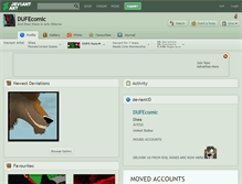 Tablet Screenshot of dufecomic.deviantart.com