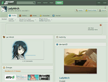 Tablet Screenshot of ladymirch.deviantart.com