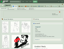 Tablet Screenshot of magusart.deviantart.com