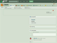Tablet Screenshot of harpier.deviantart.com