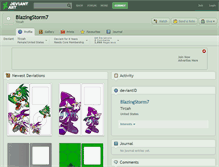 Tablet Screenshot of blazingstorm7.deviantart.com