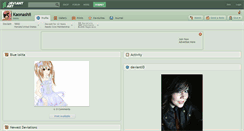 Desktop Screenshot of kaonashii.deviantart.com