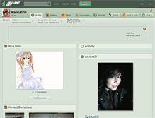 Tablet Screenshot of kaonashii.deviantart.com