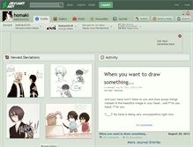 Tablet Screenshot of homaki.deviantart.com