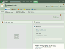 Tablet Screenshot of demurealchemist.deviantart.com