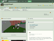 Tablet Screenshot of kowalskipenguin.deviantart.com