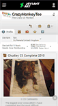 Mobile Screenshot of crazymonkeytee.deviantart.com