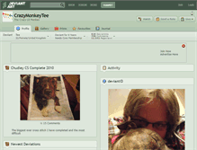 Tablet Screenshot of crazymonkeytee.deviantart.com