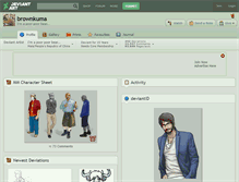 Tablet Screenshot of brownkuma.deviantart.com