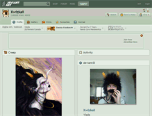 Tablet Screenshot of kwizkaii.deviantart.com