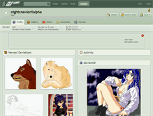 Tablet Screenshot of nightcrawlerxalpha.deviantart.com