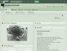 Tablet Screenshot of nerodecayalexander.deviantart.com