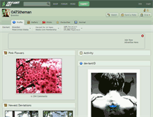 Tablet Screenshot of oatstheman.deviantart.com