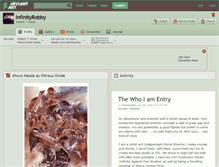 Tablet Screenshot of infinityrobby.deviantart.com