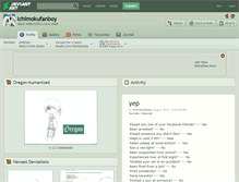Tablet Screenshot of ichimokufanboy.deviantart.com