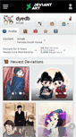 Mobile Screenshot of dyedb.deviantart.com