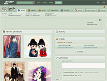 Tablet Screenshot of dyedb.deviantart.com