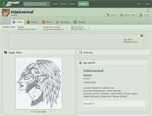 Tablet Screenshot of kidagreenleaf.deviantart.com