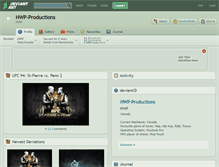 Tablet Screenshot of hwp-productions.deviantart.com