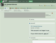 Tablet Screenshot of cw--general-grievous.deviantart.com