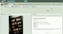 Desktop Screenshot of evilsp0rk.deviantart.com