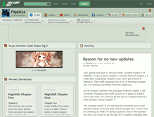 Tablet Screenshot of flip0024.deviantart.com