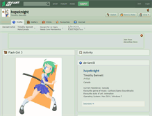 Tablet Screenshot of hopeknight.deviantart.com