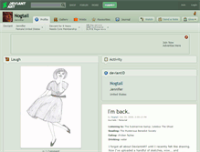 Tablet Screenshot of nogtail.deviantart.com