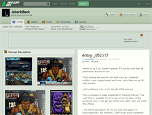 Tablet Screenshot of jokerisback.deviantart.com