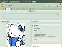 Tablet Screenshot of barbie-gurl.deviantart.com