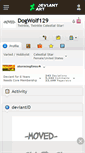 Mobile Screenshot of dogwolf129.deviantart.com