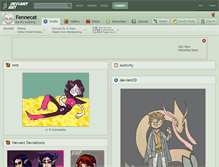 Tablet Screenshot of fennecat.deviantart.com