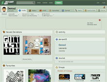 Tablet Screenshot of demxd.deviantart.com