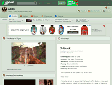 Tablet Screenshot of alhon.deviantart.com