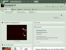 Tablet Screenshot of dimebag-darrell.deviantart.com