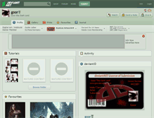 Tablet Screenshot of goor.deviantart.com