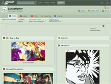 Tablet Screenshot of lunaemaster.deviantart.com