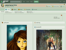 Tablet Screenshot of ladyarianne1024.deviantart.com