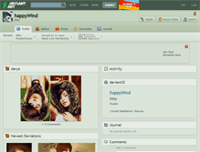 Tablet Screenshot of happywind.deviantart.com