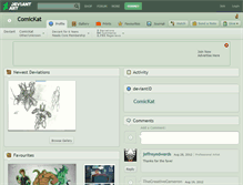 Tablet Screenshot of comickat.deviantart.com