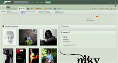 Desktop Screenshot of niky.deviantart.com