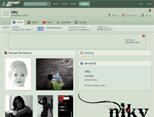 Tablet Screenshot of niky.deviantart.com