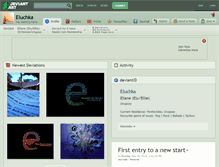 Tablet Screenshot of eluchka.deviantart.com