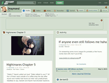Tablet Screenshot of draymond.deviantart.com