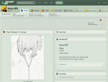 Tablet Screenshot of kozu189.deviantart.com