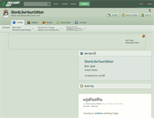 Tablet Screenshot of idontlikeyourglitter.deviantart.com