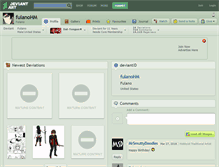 Tablet Screenshot of fulanohm.deviantart.com
